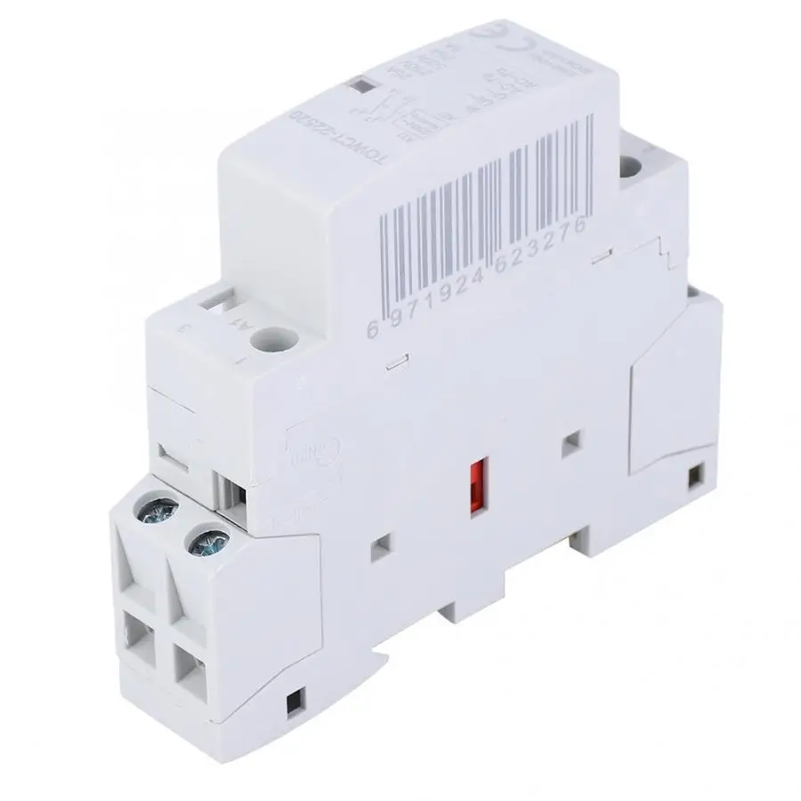 2P 230/240V 25A AC контактор для дома din-рейка 2NO модульный контактор