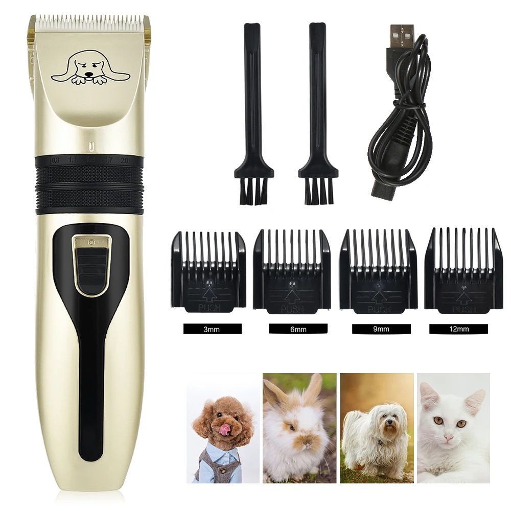 Электрический триммер для груминга животных машинка стрижки и бритья шерсти