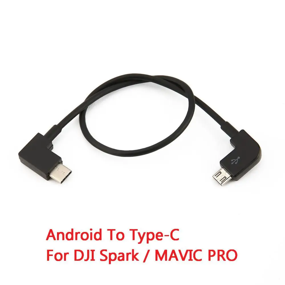 Соединительный кабель для DJI Spark/MAVIC PRO пульт дистанционного управления кабель для передачи данных соединительная линия преобразования для планшетного телефона - Цвет: Android To Type-C