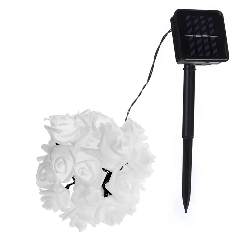 Warm White Сказочные огни для дома, сада, фестивальные декорации, Рождественская гирлянда, красивые солнечные Рождественские аксессуары, осветительные приборы - Испускаемый цвет: Warm White