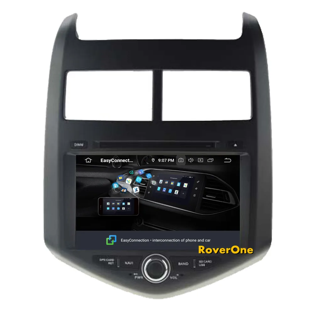 Excellent RoverOne For Chevrolet Aveo Sonic 2011 2012 2013 2014 2015 Android 9.0 Car Stereo DVD GPS Audio Video Player + Free HD Camera 12
