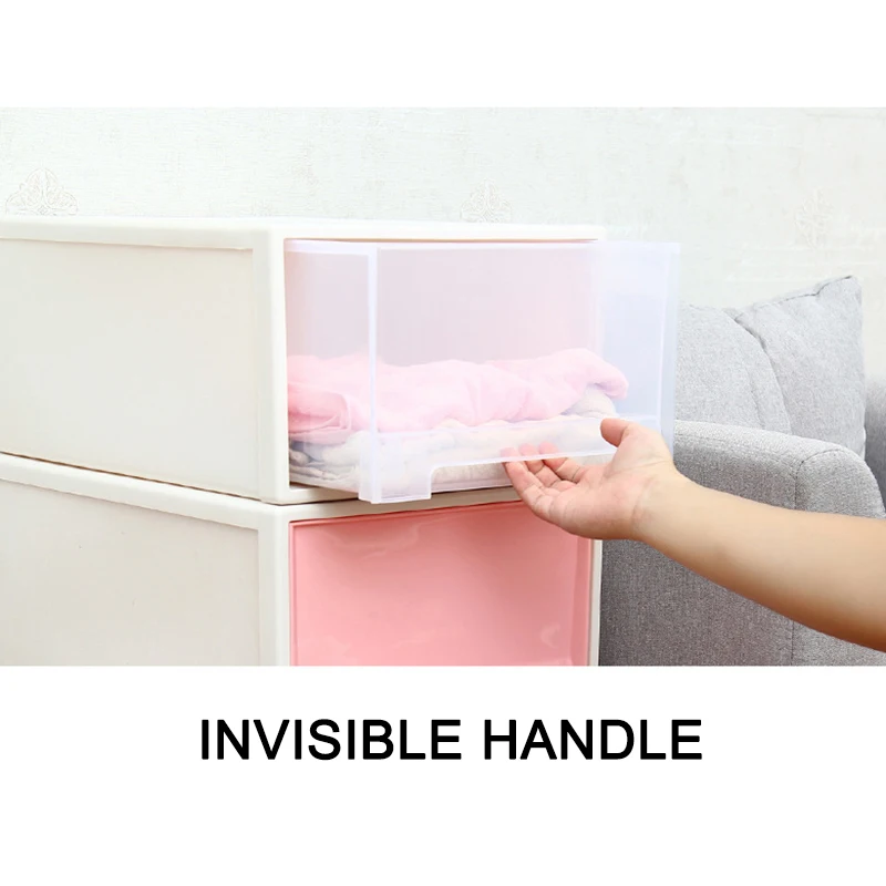 Plastic Drawer-type Storage Case Cabinet Wardrobe Storage Box Clothes Shoe Box DIN889