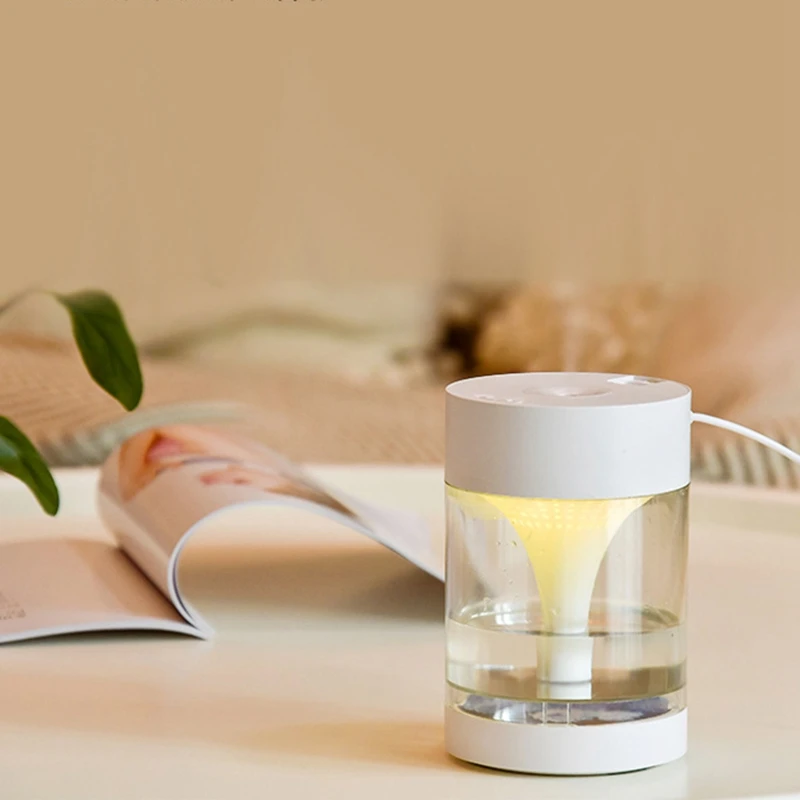 A 450Ml USB Diffuser Aroma Essential Oil Humidifier Ultrasonic Diffuser 7 Color Change LED Night Light Cool Mist for Home - Цвет: A