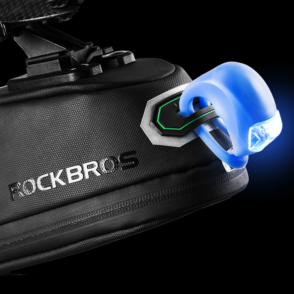 ROCKBROS Bicycle Bag Rainproof Shockproof Bike Saddle Bag For Refletive Rear Large Capatity Seatpost MTB Bike Bag Accessories