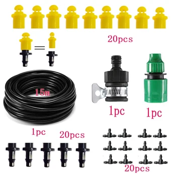

Garden Micro Irrigation Kits Drip Kits Misting Watering System Watering Automatic Adjustable Dripper Atomizer Sets Dropship