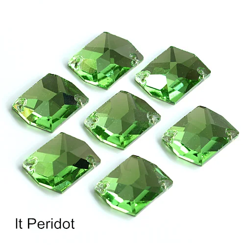 Light Peridot Космические стеклянные хрустальные пришивные стразы с плоским основанием пришивные стразы много цветов швейные стразы свадебное платье B3117 - Цвет: Light Peridot