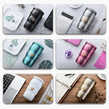 

1Pc Big Belly Mug Portable 500ML Teacup Western Style G20 Putin Great Same Paragraph Thermos Cup Stainless Steel