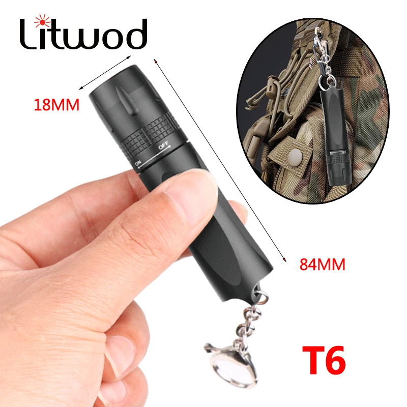 

Led Flashlight Camping Lamp Torch Lights 2000lm Shock Resistant,Hard Defense Cree Xm-l T6 Litwod Single File Mixed Type Bulb