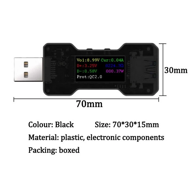 FNB18 USB Тестер DC Цифровой вольтметр amperimetro измеритель напряжения тока Ампер Вольт Амперметр детектор power bank индикатор зарядного устройства
