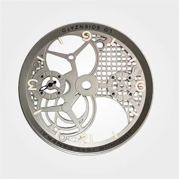 

38.9MM Three-dimensional Hollow Watch Dial Replacement for ETA 6497 6498 Hand Winding Movement Watch Parts