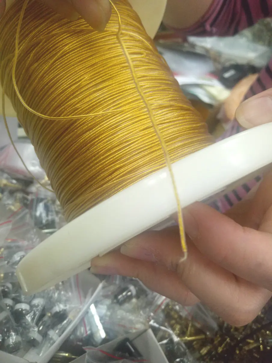 1 Катушка желтый 500 м DIY 1-ядро наушников аудио кабель обновления для наушников гарнитуры один кристалл медь