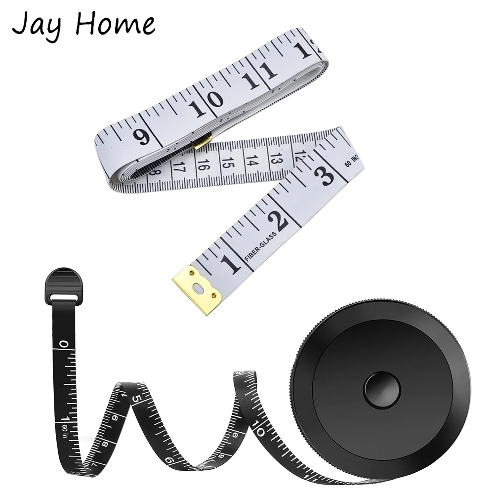 Tape Measure 2Pack Soft Tape Measure Set for Sewing Tailor Craft Cloth Fabric 150 cm/60 Inch Measuring Tape for Body Measurement Retractable 