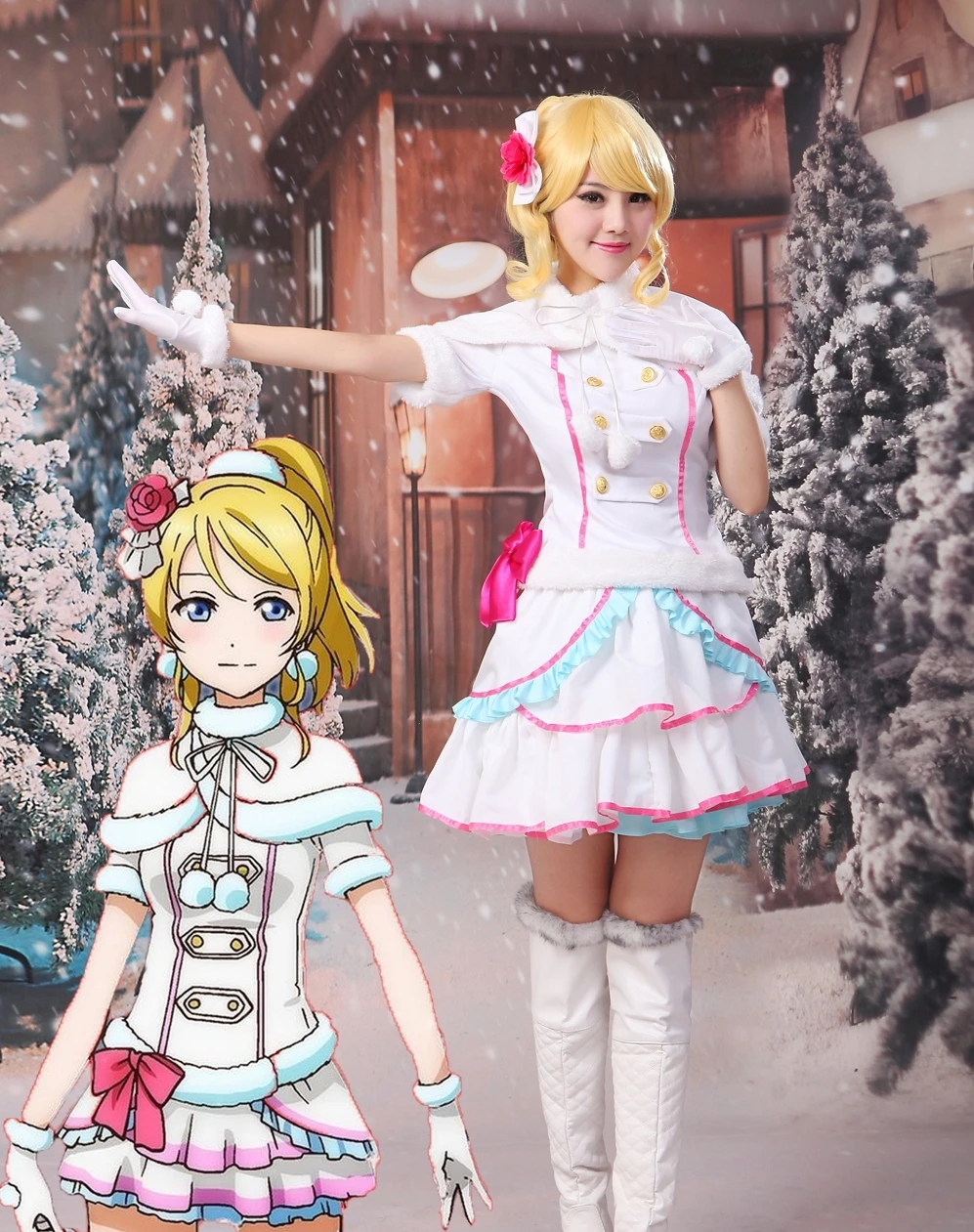 Love Live Snow Halation Eliayase Ellie Vest Tops Dress Uniform Outfit Anime Customize Cosplay Costumes Aliexpress Love Live Snow Halation Eliayase Ellie Vest Tops Dress Uniform Outfit Anime Customize Cosplay Costumes Aliexpress