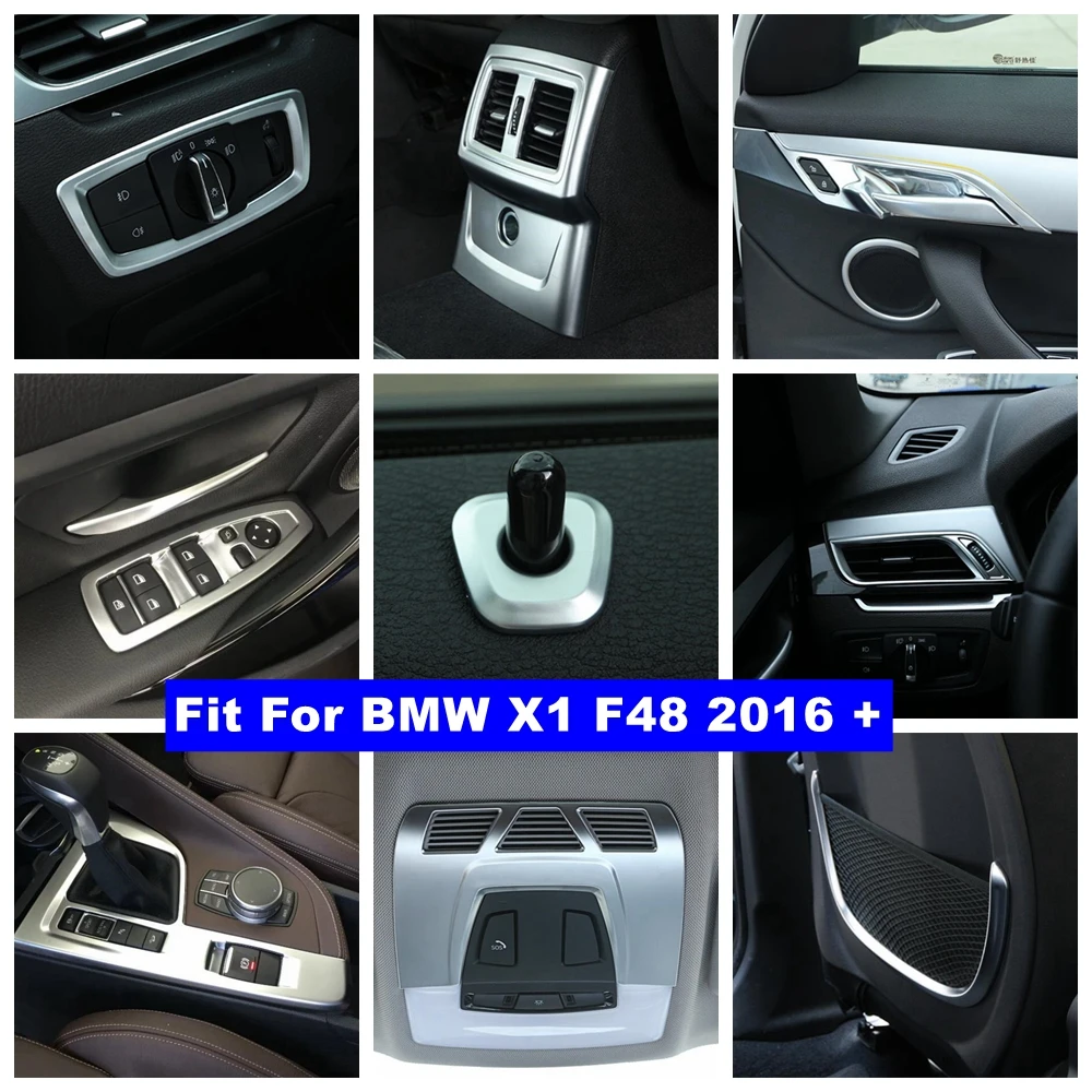 

Door Speaker Air AC Handle Bowl Lift Button Gear Panel Cover Trim For BMW X1 F48 2016 - 2021 Accessories Matte Interior Refit