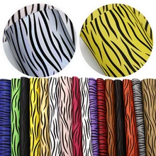 20*34 см зебра узор виниловая ткань искусственная кожа ткань лист DIY серьги Луки сумки проекты, 1Yc8149