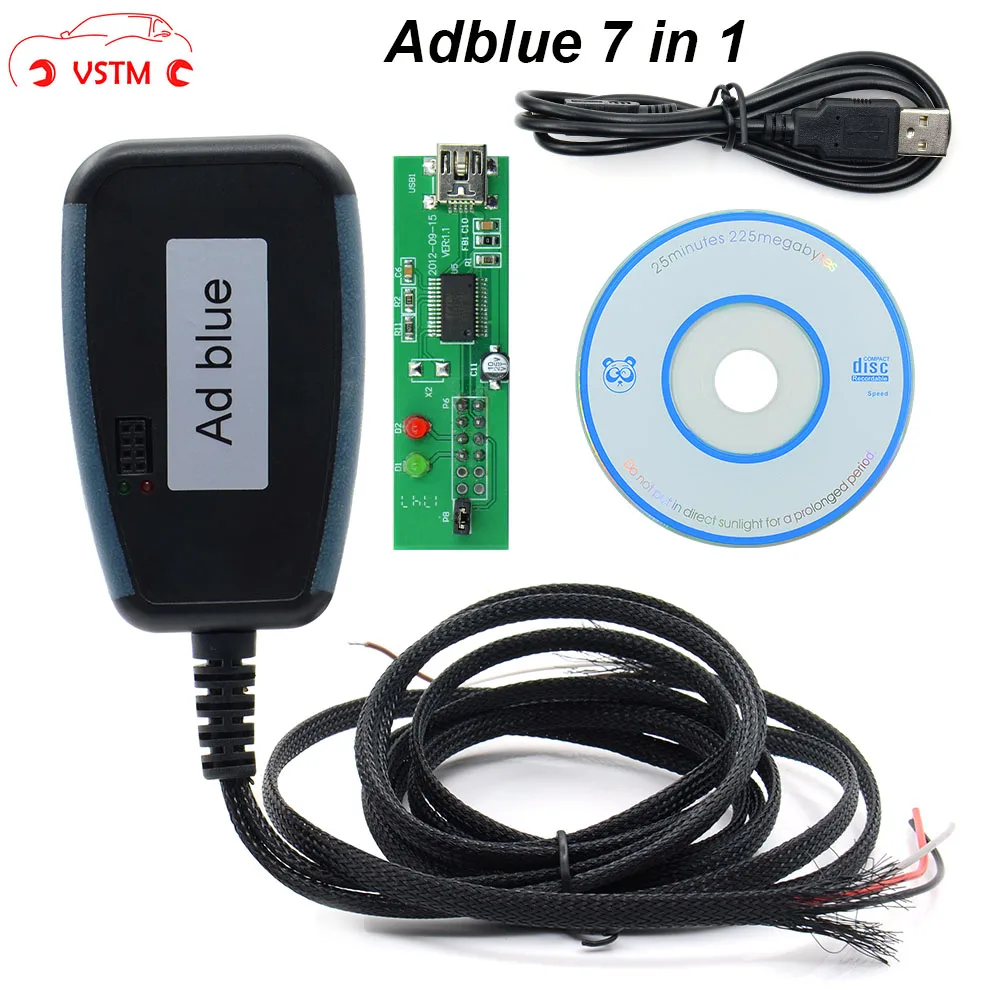 Adblue Эмулятор 7 в 1 диагностический инструмент для мультибрендовых автомобилей с