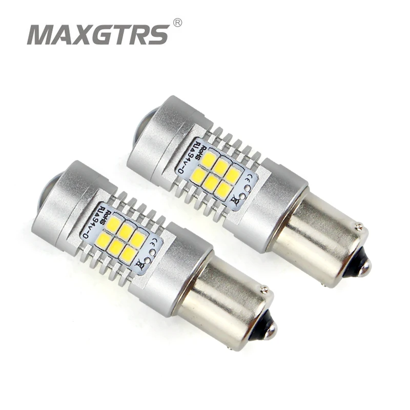 2x BAU15S S25 1156 PY21W Янтарная обратная Светодиодная лампа 2835 чипы автомобильный сигнал