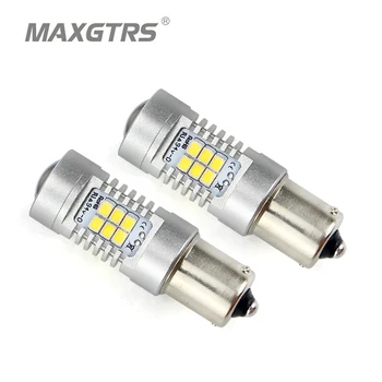 

2x BAU15S S25 1156 PY21W Amber Reverse Led Bulb 2835 Chips Car Turn Signal Brake Lights Auto Lamp Daytime Running Light White