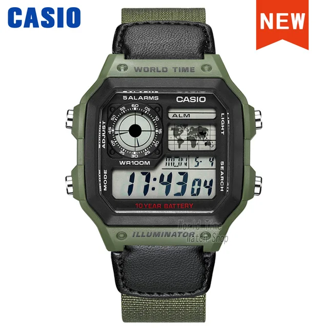 Casio watch men watch luxury LED clocks digital wristwatch Chronograph 200m Waterproof watches quartz sport men watch AE1200WHB3B