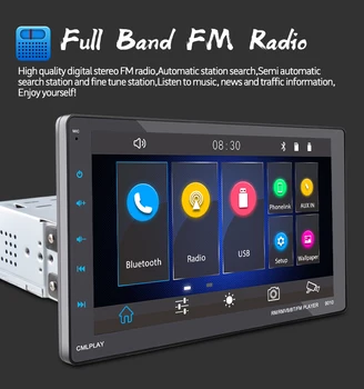 

Movable 1 Din Car Auto-Radio CarPlay+GPS MP5 Video Machine for Android/Apple Dual Inter-connection Full-Screen View 9" External