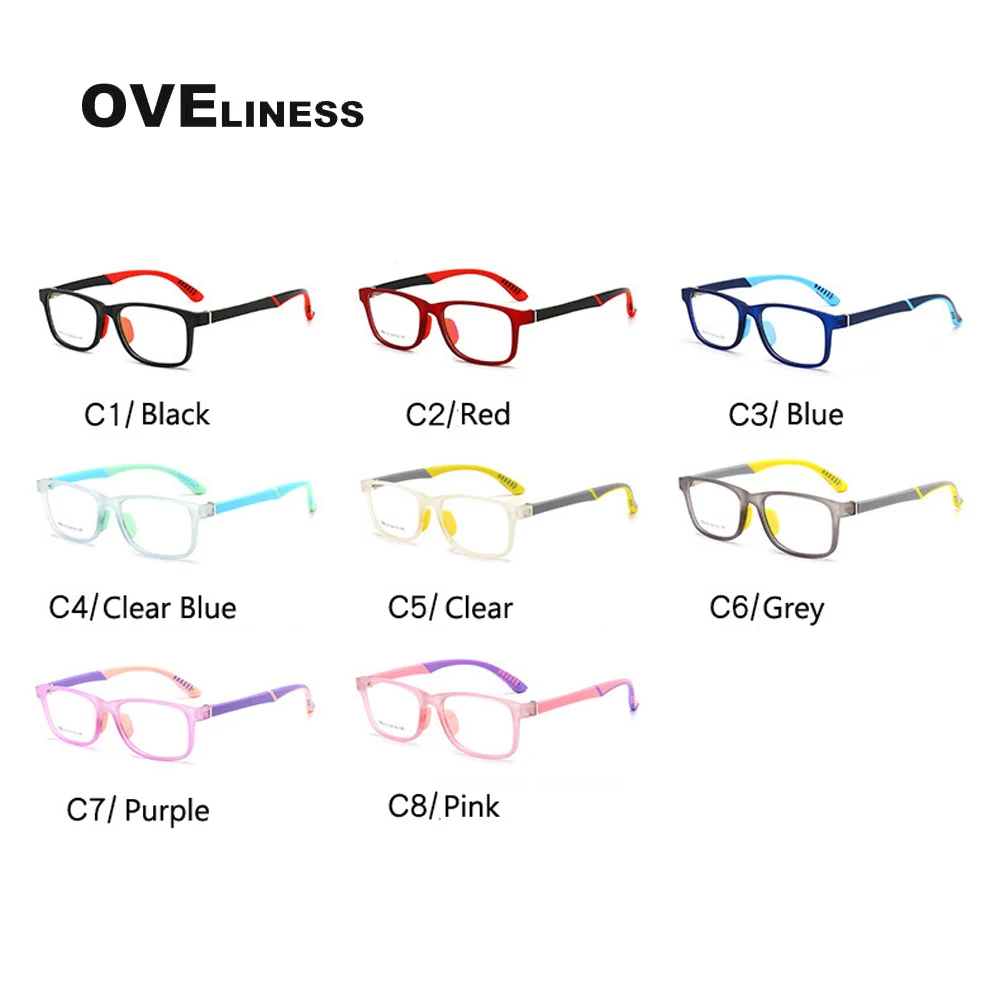 Fashion Glasses Frame for boy girl tr90 Children Flexible Protective Myopia Prescription Kids Glasses Eyeglasses eyewear frames kids glasses optical spectacle frames