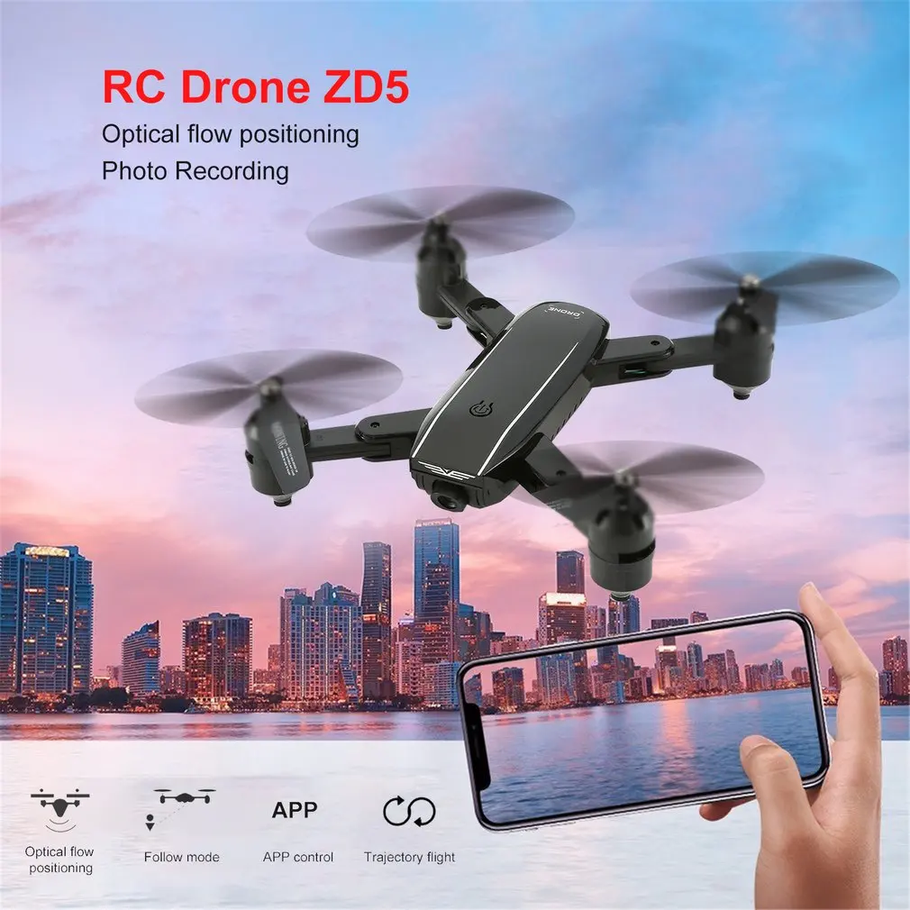ZD5 Двойная камера с 5.0MP 1080P HD камера высотоскладная RC Дрон оптический поток WIIF FPV Дрон держать Игрушечная модель самолета