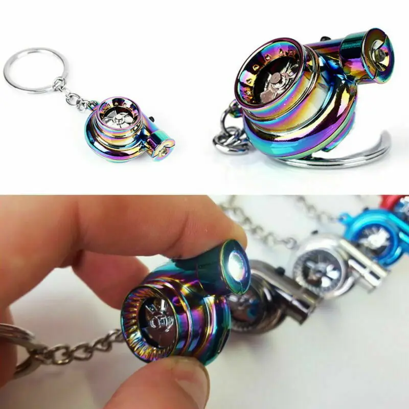 

LED Light Keyring BOV Sound Electric Turbo Keychain Neo Rainbow Drift Racing