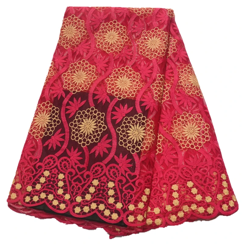 

african fabric latest 2019 red french lace fabric with stones 5yards per piece african lace fabric nigerian lace fabrics