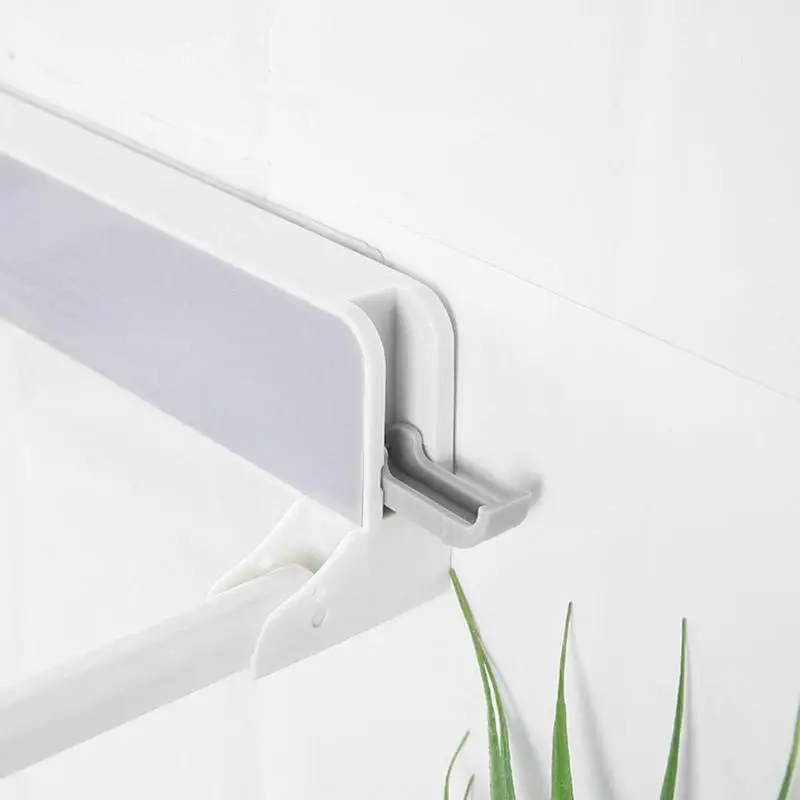 Бесшовная полка для хранения умывальника Прочная Пластиковая Складная