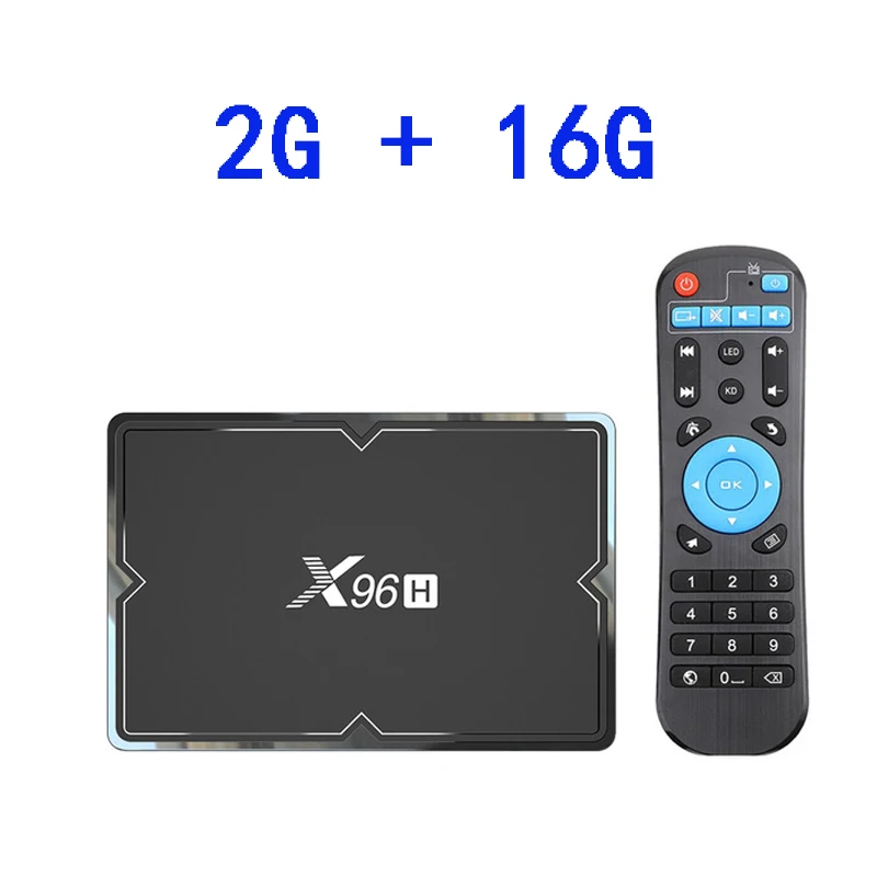 2G 16G TV BOX X96H Смарт ТВ коробка Android 9,0, 4 Гб оперативной памяти, 32 Гб встроенной памяти, 64 ГБ, процессор Allwinner H603 2,4G& Wi-Fi 5 ГГц Wi-Fi 1080P 6K Netflix Youtube IPTV Set-top BOX pk h96 tx6 - Цвет: 2G 16G TV BOX