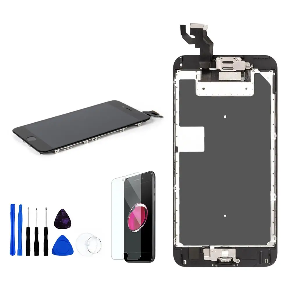 Полный комплект ЖК-дисплей для iPhone 6/6 P/6 S/6 S Plus OEM дисплей с кнопкой домой фронтальная камера динамик Digitzer сенсорный экран