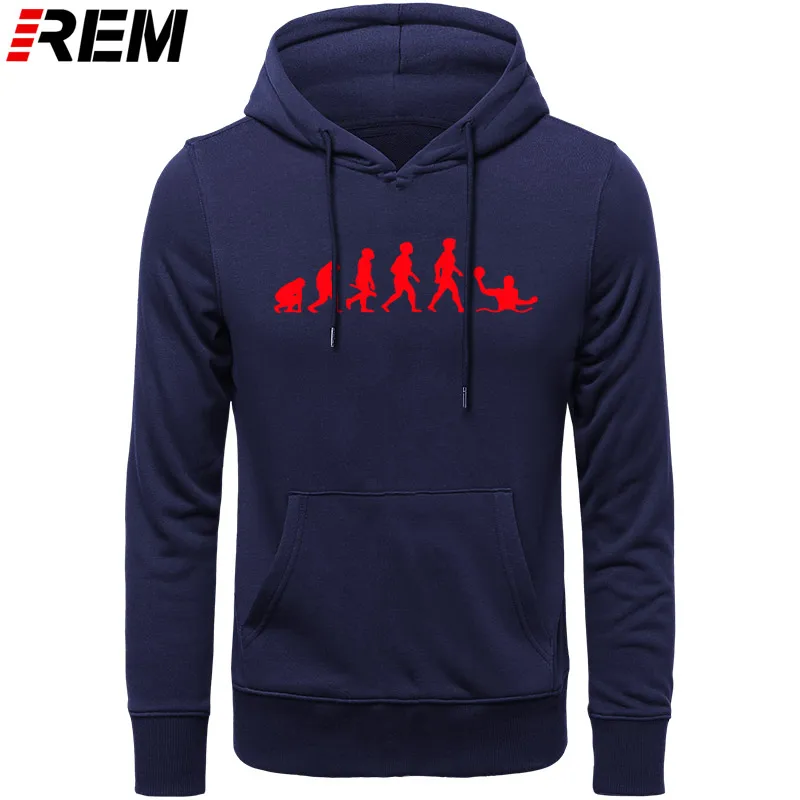 Худи rem Evolution, ватерполо, мужская мода, длинный рукав, o-образный вырез, хлопок, забавные, крутые мужские топы, Толстовки, Толстовки