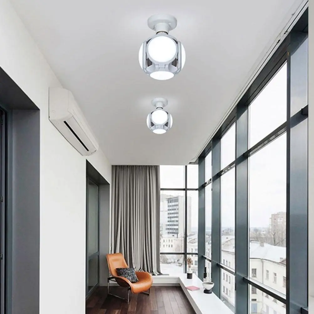 

Durable Garage Lights Basement Foldable Sturdy UFO Bulb Folding Football Bulb LED Night Light Office Round Night Light