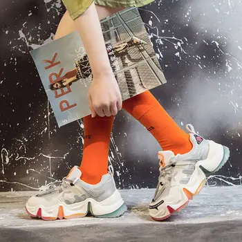 

Sneakers Women Platform Dad Sneakers Tenis Feminino Casual Flats Breathable Soft Woman Chunky Shoes Zapatillas Mujer