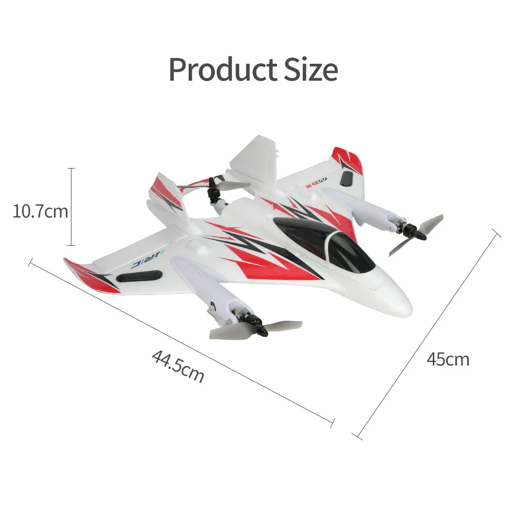 JJRC MO2 2,4G 6CH 3D/6G RC самолет бесщеточный мульти-мотор вертикальный взлет открытый трюк светодиодный RC планер с фиксированным крылом
