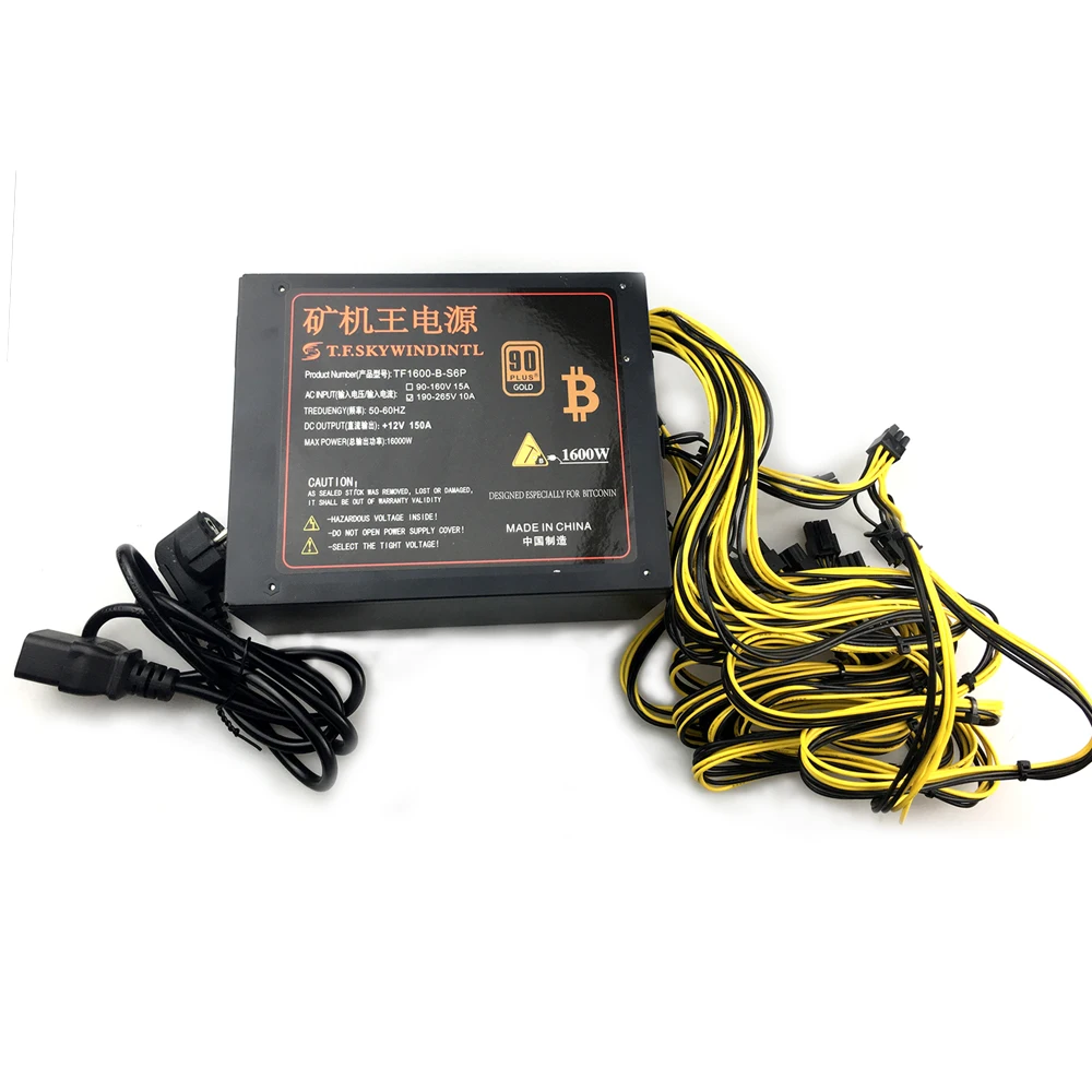 Блок питания для майнинга 1600Вт psu Ant S7 A6 A7 S9 L3 + D3 APW3 BTC Майнер сервера ПК|1600w psu|pc powerpc