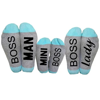 

Autumn Harajuku Cotton Casual Short Socks Summer English Letters BOSS MAN Lady Funny Socks For Women Female Sox New Rk