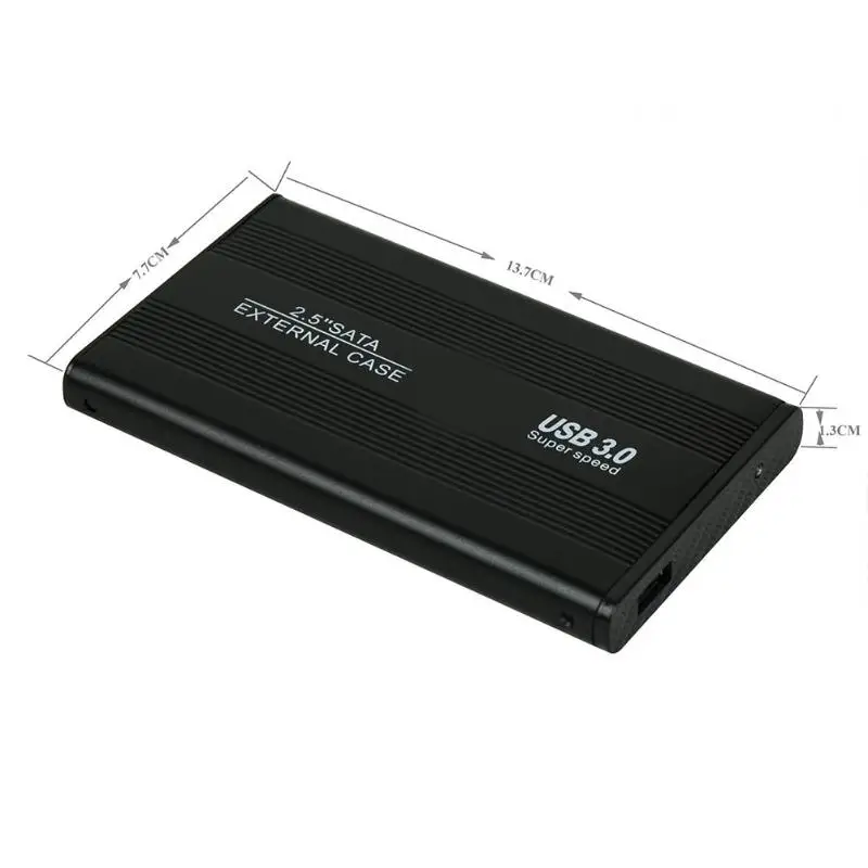 2 5 дюйма HDD SSD чехол USB 3 0 к SATA адаптер Гбит/с Алюминиевый сплав Мобильный Внешний