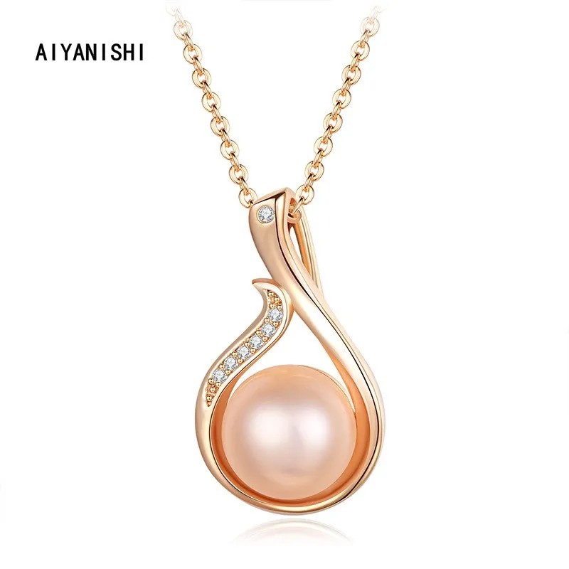 

Ожерелье AIYANISHI с натуральным пресноводным жемчугом, 18 карат