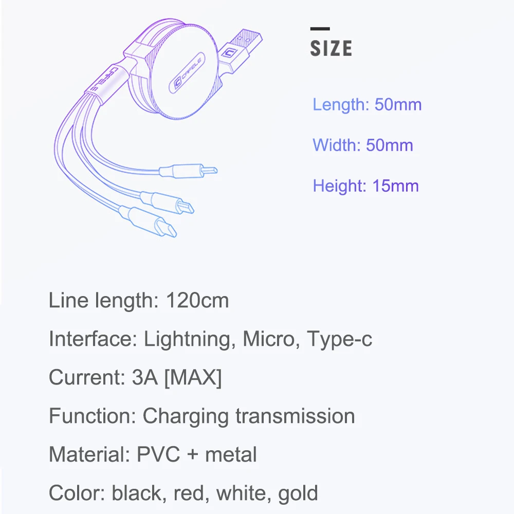 СВЕТОДИОДНЫЙ модуль панели управления usb type C для iPhone X 8 7 6 XR 3 в 1 крест дизайн Выдвижной зарядный кабельный провод для huawei samsung Xiaomi