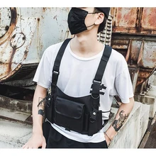 Мужская нагрудная сумка Регулируемый жилет с карманами военная куртка уличная тактическая охотничья хип-хоп нагрудная сумка поясные сумки c6