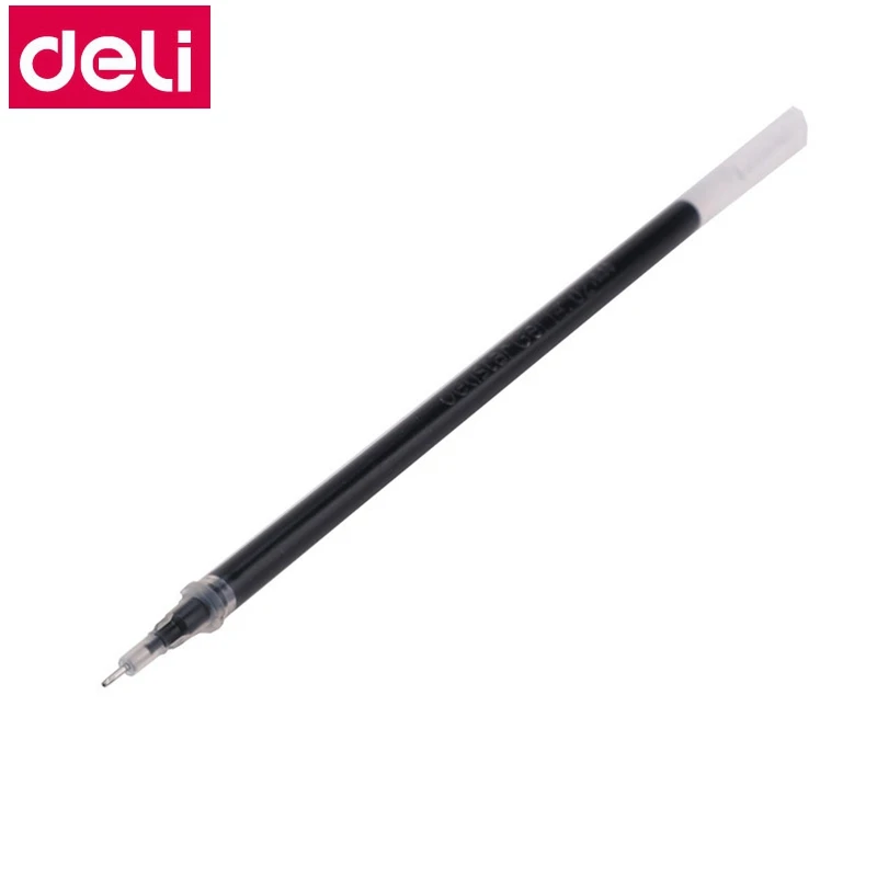20 шт./кор. Deli S765 0,38 мм гелевая ручка повторная заливка Черный цвет стандарт 0,38 мм x 132 мм ручка заправка оптом