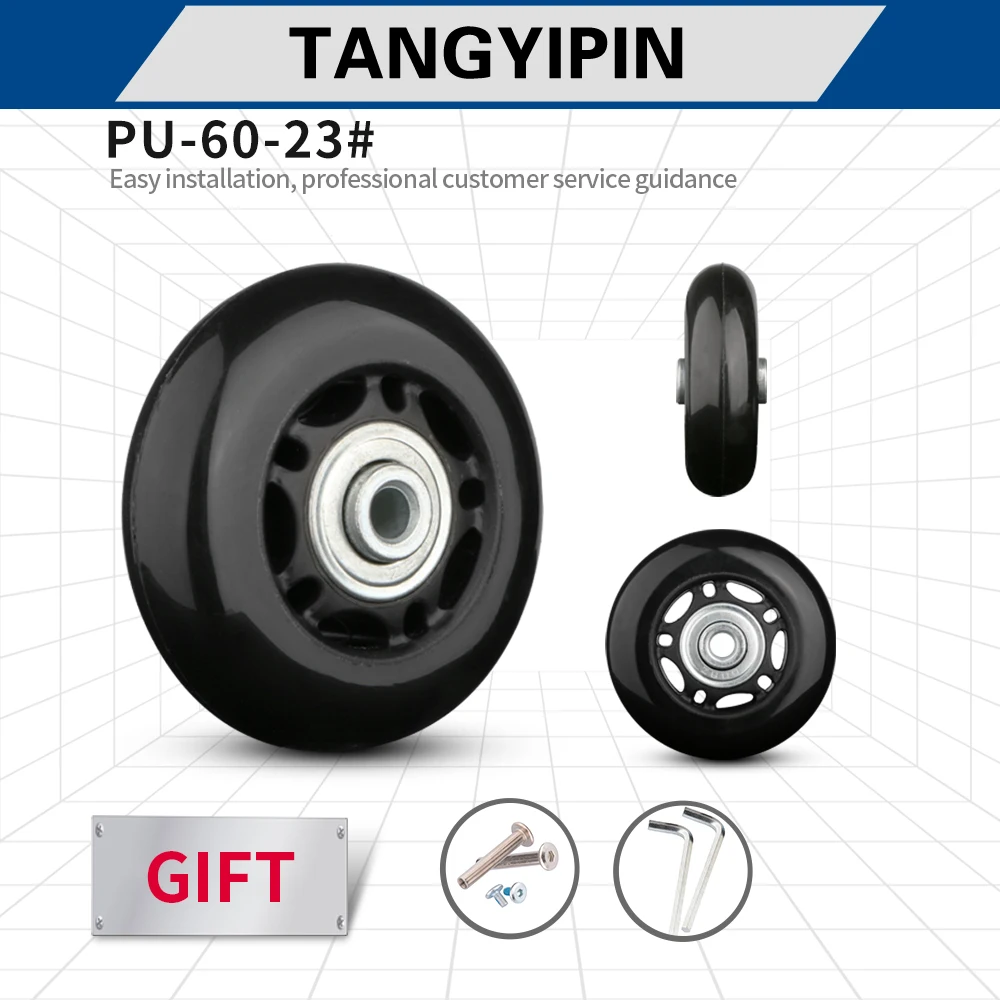 

TANGYIPIN PU-60-23, чемодан на колесиках, чемодан для багажа, односторонний ролик для багажа, запасные части, бесшумные универсальные самолетные колеса