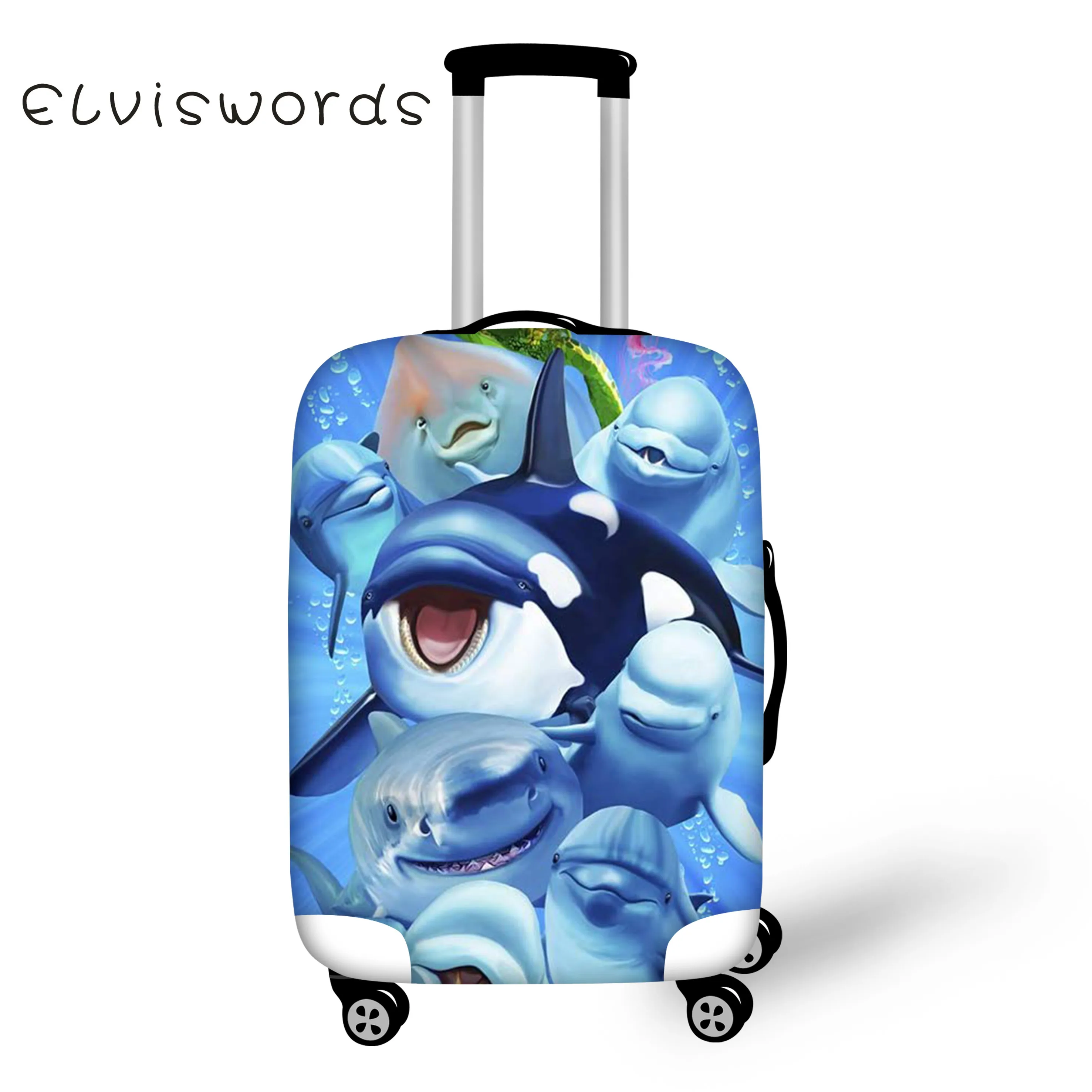 ELVISWORDS аксессуары для багажа на колесиках чехол путешествий с изображением