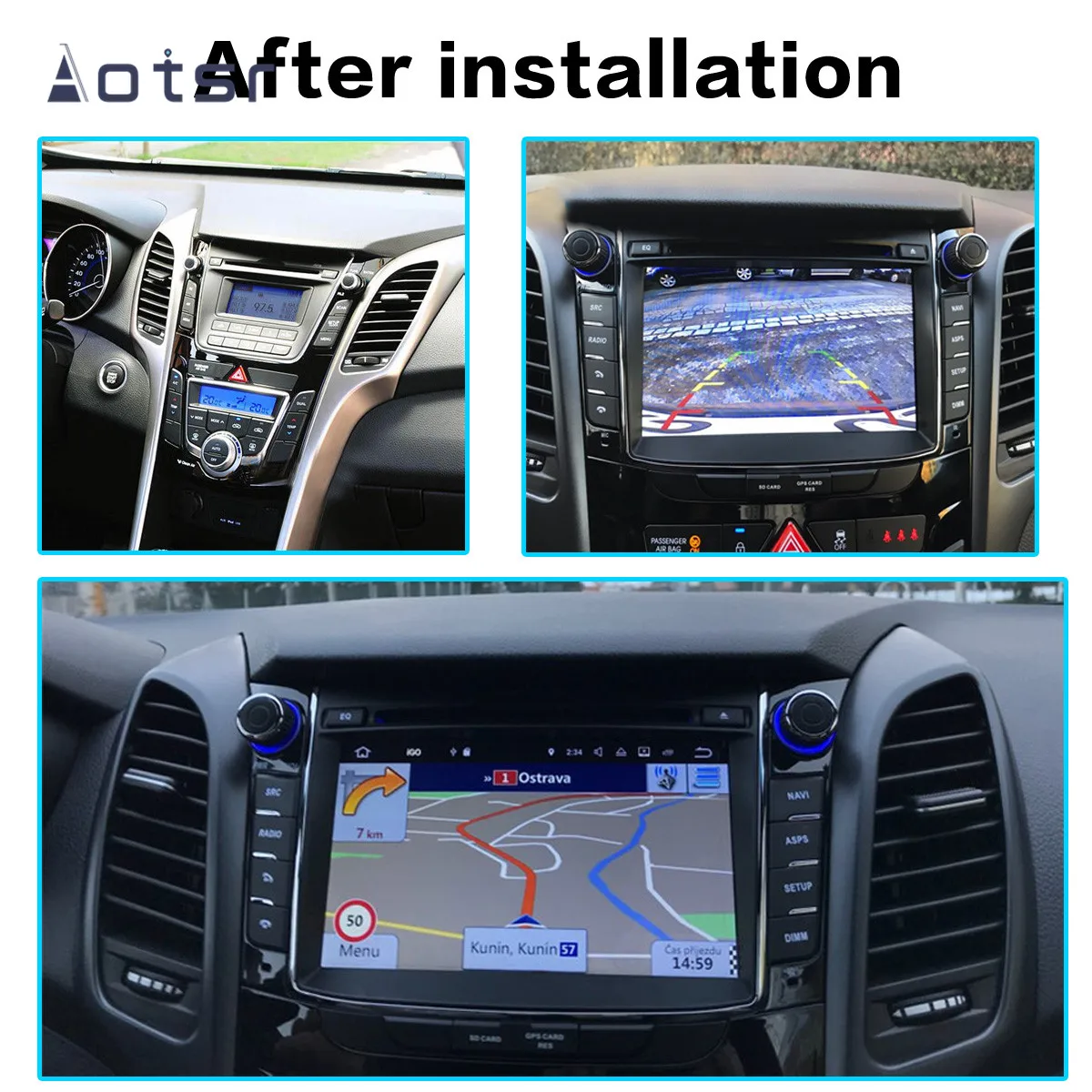 DSP Android 9 Автомобильный gps навигатор dvd-плеер для Elantra GT 2012 2013-2016 автомобильное