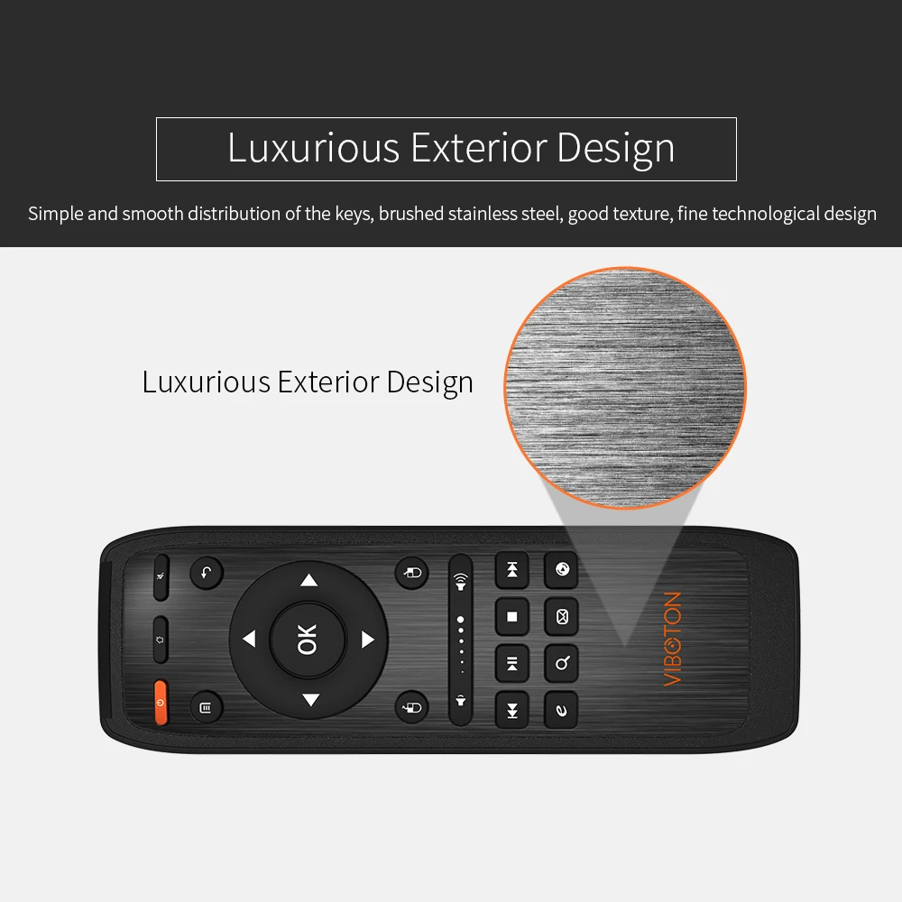Viboton KB-91s 2,4 г мини Беспроводной клавиатура Air Мышь с ИК-обучения для Mini PC IPTV плеер H96 X96 Android 9,0 ТВ коробка