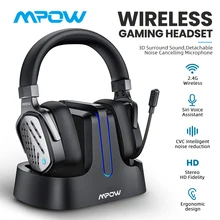

Mpow T1 Bluetooth 5.0 Wireless Gaming Headset Earbuds Earpiece with Mic Mini Handsfree Earphones 24Hrs Headphones for iPhone PS5