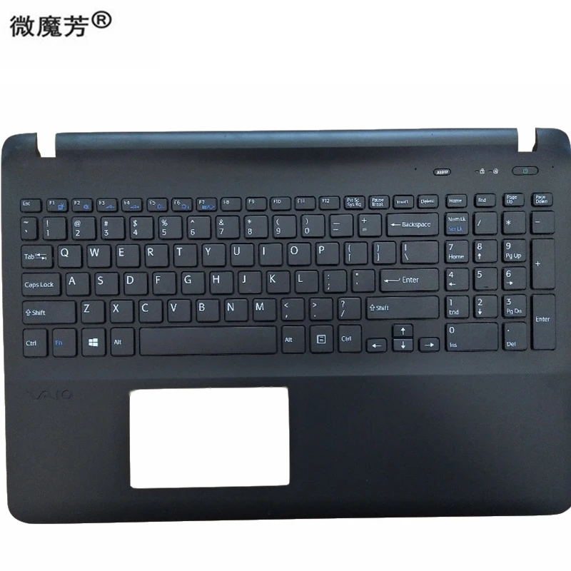 Клавиатура для ноутбука sony VAIO Svf152a29v SVF152C29V SVF1521Q1RW fit15 SVF15E svf1521p1rw US с верхней крышкой для рук