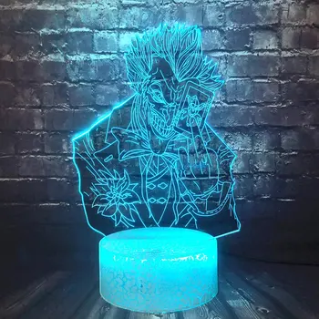 

Joker Night Light for Boy Bedroom DC Comic Movie 3D Optical Table Lamp,LED 7 Color Change Illusion Holiday Kids Toy Toy Lava