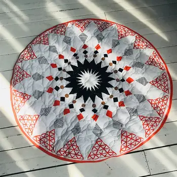 

Geometric Rhombusd Kids Baby Crawling Mat Children Room Decoration Game Pad A5YC